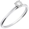 9ct White Gold Diamond Cluster Ring - 10pts - D63175 Alternative Image