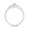 9ct White Gold Diamond Cluster Ring - 1/2ct - D63181 Alternative Image