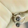 9ct White Gold Grey Freshwater Pearl And Diamond Cluster Ring - D63193 Alternative Image