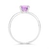 9ct White Gold Amethyst And Diamond Ring - D63195 Alternative Image