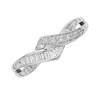9ct White Gold Diamond Interlinked Wishbone Ring - 15pts - D6325 Alternative Image