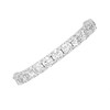 9ct White Gold 1 Carat Diamond Half Eternity Ring - AGI Certificated - D66103 Alternative Image
