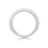 9ct White Gold 1 Carat Diamond Half Eternity Ring - AGI Certificated - D66103 Alternative Image