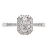 9ct White Gold Diamond Cluster Ring - 1/3ct - D66114 Alternative Image