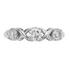 9ct White Gold Kisses Diamond Trilogy Ring - 80pts - D66116 Alternative Image