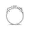 9ct White Gold Kisses Diamond Trilogy Ring - 80pts - D66116 Alternative Image