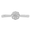 9ct White Gold Diamond Cluster Ring - 16pts - D66120 Alternative Image
