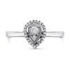 9ct White Gold Pear Diamond Cluster Ring - 15pts - D66128 Alternative Image