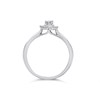 9ct White Gold Pear Diamond Cluster Ring - 15pts - D66128 Alternative Image