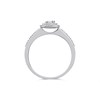 9ct White Gold Diamond Halo Cluster Ring - 20pts - D66130 Alternative Image