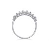 9ct White Gold 1 Carat Diamond Cluster Band Ring - D66136 Alternative Image