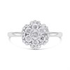 9ct White Gold Diamond Daisy Cluster Ring - 3/4ct - D66145 Alternative Image