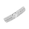 9ct White Gold Diamond Solitaire Band Ring - 1/2ct - D6614 Alternative Image