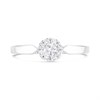 9ct White Gold Diamond Cluster Ring - 1/4ct - AGI Certificated - D66156 Alternative Image