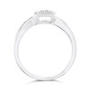 9ct White Gold Diamond Oval Cluster Ring - 18pts - D66190 Alternative Image