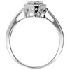 9ct White Gold Diamond Pear Cluster Ring - 35pts - D66194 Alternative Image