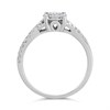 9ct White Gold Diamond Starburst Crossover Cluster Ring - 52pts - D66196 Alternative Image