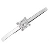 9ct White Gold Princess Cut Diamond Solitaire Ring - 20pts - AGI Certificated - D6660 Alternative Image
