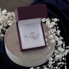 9ct White Gold Diamond Halo Cluster Ring - 60pts - D6685 Alternative Image