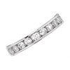 9ct White Gold 1 Carat Diamond Half Eternity Ring - AGI Certificated - D6694 Alternative Image