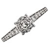 9ct White Gold Diamond Cluster Ring - 1/2ct - D6697 Alternative Image