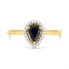 9ct Gold Sapphire And Diamond Cluster Ring - 7pts - D6718 Alternative Image