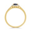 9ct Gold Sapphire And Diamond Cluster Ring - 7pts - D6718 Alternative Image