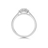 9ct White Gold Diamond Halo Cluster Ring - 20pts - D68112 Alternative Image