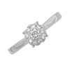 9ct White Gold Diamond Cluster Ring - 1/3ct - D68115 Alternative Image