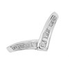 9ct White Gold Diamond Wishbone Ring - 1/4ct - D68117 Alternative Image