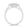 9ct White Gold Diamond Pear Cluster Ring - 1/2ct - D68123 Alternative Image