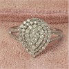 9ct White Gold Diamond Pear Cluster Ring - 1/2ct - D68123 Alternative Image