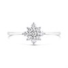 9ct White Gold Diamond Cluster Ring - 1/4ct - D68124 Alternative Image