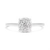 9ct White Gold Diamond Halo Cluster Ring - 32pts - D68204 Alternative Image
