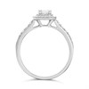 9ct White Gold Diamond Halo Cluster Ring - 1/2ct - D68205 Alternative Image