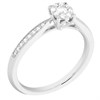 9ct White Gold Diamond Cluster Ring - 22pts - D68206 Alternative Image