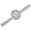 9ct White Gold Diamond Cluster Ring - 40pts - D6824 Alternative Image