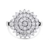 9ct White Gold 1 Carat Diamond Cluster Ring - D7107 Alternative Image