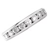 9ct White Gold 1 Carat Diamond Half Eternity Ring - D71107 Alternative Image