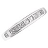 9ct White Gold Princess Cut Diamond Half Eternity Ring - 1/2ct - D71109 Alternative Image