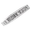 9ct White Gold 1 Carat Princess Cut Diamond Half Eternity Ring - D71110 Alternative Image
