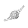 9ct White Gold Diamond Cluster Ring - 15pts - D71156 Alternative Image