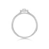9ct White Gold Diamond Halo Cluster Ring - 1/4ct - D71158 Alternative Image