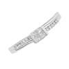 9ct White Gold Princess Cut Diamond Cluster Ring - 20pts - D71166 Alternative Image