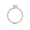9ct White Gold Princess Cut Diamond Cluster Ring - 20pts - D71166 Alternative Image