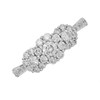 9ct White Gold Diamond  Trilogy Cluster Ring - 3/4ct - D71174 Alternative Image