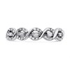 9ct White Gold Diamond Weave Ring - 10pts - D71183 Alternative Image