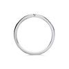 9ct White Gold Diamond Wishbone Ring - 10pts - D71190 Alternative Image