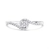 9ct White Gold Twist Diamond Ring - 15pts - D71201 Alternative Image