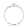9ct White Gold Twist Diamond Ring - 15pts - D71201 Alternative Image